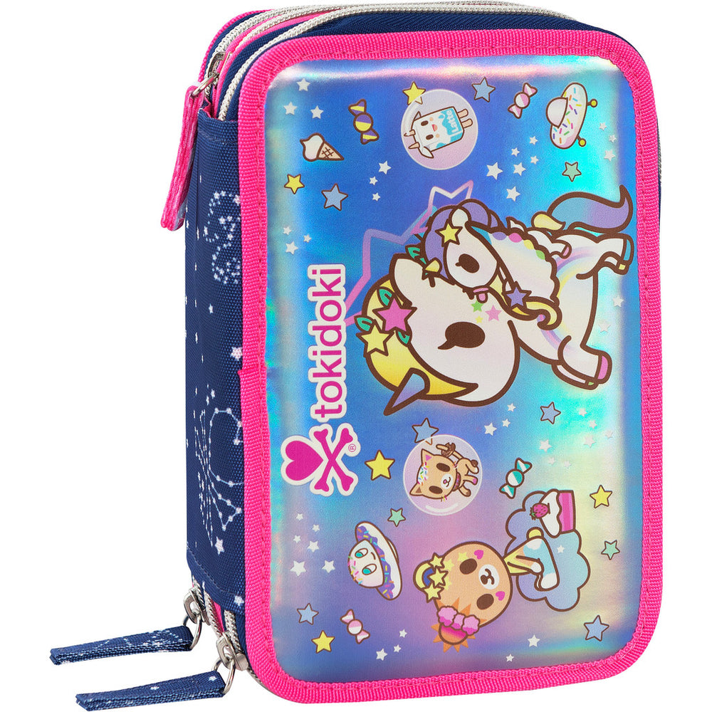 FC PANINI - Astuccio Tokidoki 3 Zip Blu